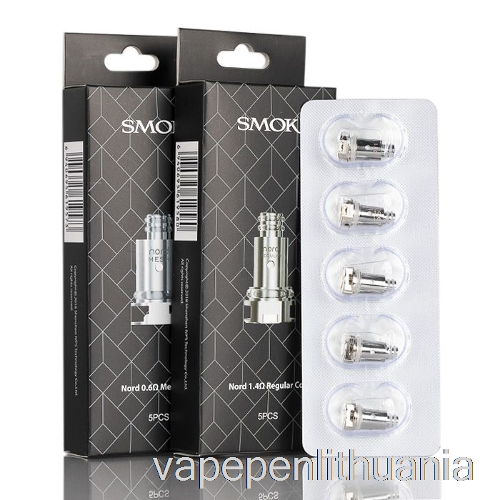 Smok Nord Pakeitimo Ritės 0,8ohm Mtl-dc Coils Vape Skystis